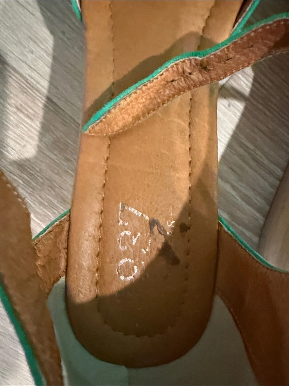 Madewell Teal Suede Wood Wedge Sandals